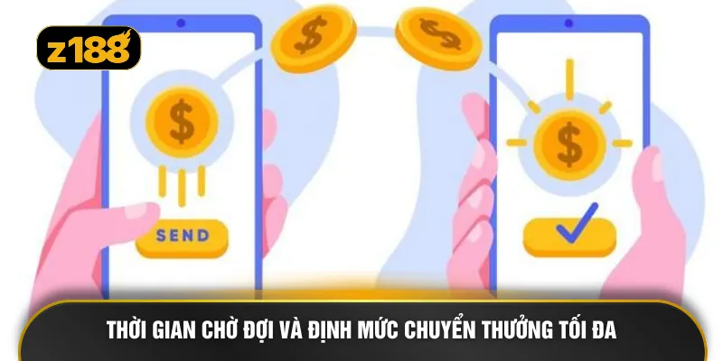 Thời gian chờ đợi và định mức chuyển thưởng tối đa